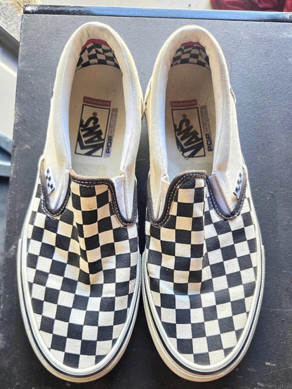 Vans Skate Slip-On Checkerboard Sneakers